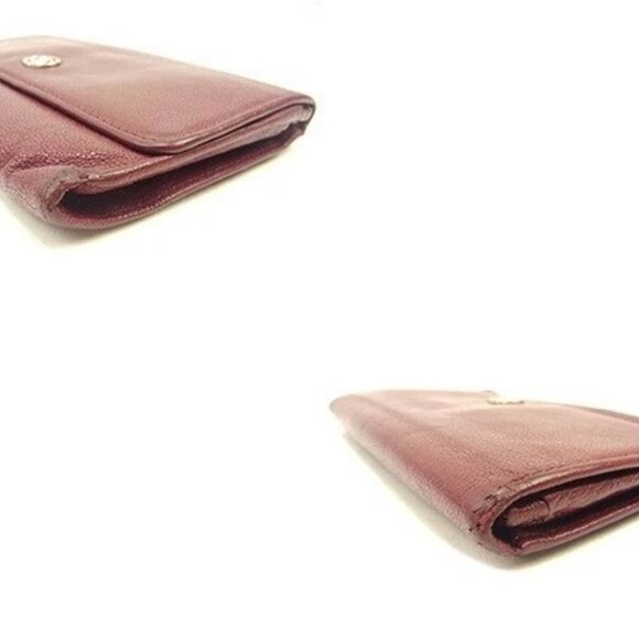 CHANEL Bifold Wallet Bordeaux x Silver Women Authentic secondhand - Picture 3 of 6